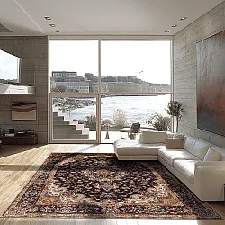 Wilton rug - Vakifli (black/multi)
