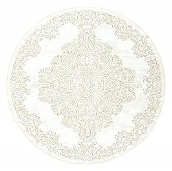 Round rug - Valenza (white/beige)