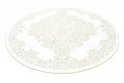 Round rug - Valenza (white/beige)