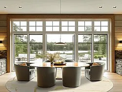 Round rug - Vieste (beige/gold)