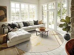 Round rug - Vieste (beige/gold)
