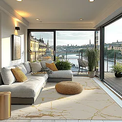 Wilton rug - Vieste (beige/gold)