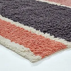 Shaggy rugs - Vinci Natural Cotton Shaggy (pink)