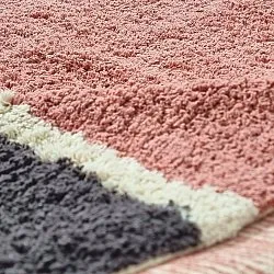 Shaggy rugs - Vinci Natural Cotton Shaggy (pink)