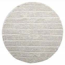 Round rug - Willow Natural Cotton Shaggy (greige)