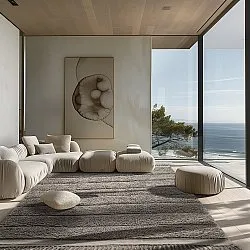 Shaggy rugs - Willow Natural Cotton Shaggy (taupe)