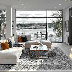 Wilton rug - Yelda (white/multi)