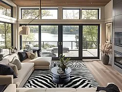 Wilton rug - Zebra (black/white)