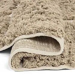 Round rug - Zola Natural Cotton Shaggy (beige)