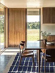 Shaggy rugs - Zola Natural Cotton Shaggy (blue)