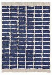 Shaggy rugs - Zola Natural Cotton Shaggy (blue)