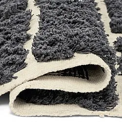 Shaggy rugs - Zola Natural Cotton Shaggy (dark grey)