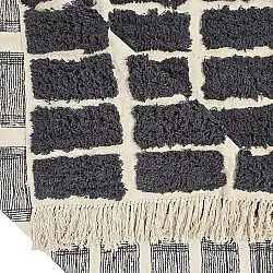 Shaggy rugs - Zola Natural Cotton Shaggy (dark grey)