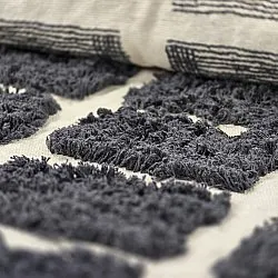 Shaggy rugs - Zola Natural Cotton Shaggy (dark grey)