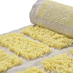 Shaggy rugs - Zola Natural Cotton Shaggy (yellow)