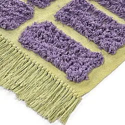 Shaggy rugs - Zola Natural Cotton Shaggy (purple)