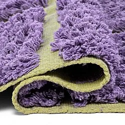 Shaggy rugs - Zola Natural Cotton Shaggy (purple)