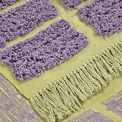 Shaggy rugs - Zola Natural Cotton Shaggy (purple)