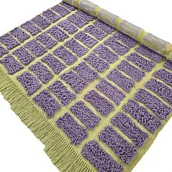 Shaggy rugs - Zola Natural Cotton Shaggy (purple)