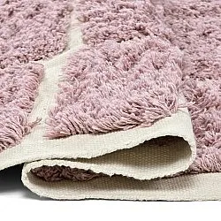 Shaggy rugs - Zola Natural Cotton Shaggy (pink)