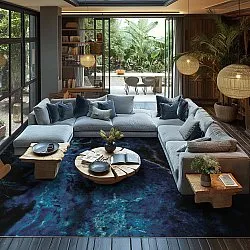 Wilton rug - Zuani (dark blue)