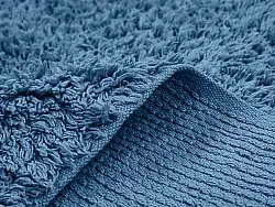 Shaggy rugs - Alba Natural Cotton Shaggy (blue)