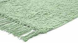 Shaggy rugs - Alba Natural Cotton Shaggy (light green)