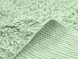 Shaggy rugs - Alba Natural Cotton Shaggy (light green)