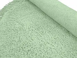 Round rug - Alba Natural Cotton Shaggy (light green)