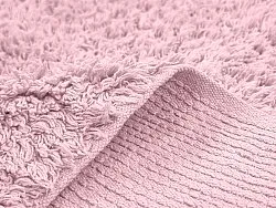 Shaggy rugs - Alba Natural Cotton Shaggy (light pink)