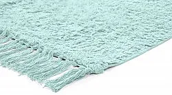 Shaggy rugs - Alba Natural Cotton Shaggy (turquoise)