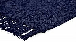 Shaggy rugs - Alba Natural Cotton Shaggy (dark blue)