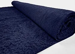 Shaggy rugs - Alba Natural Cotton Shaggy (dark blue)