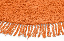 Round rug - Alba Natural Cotton Shaggy (orange)