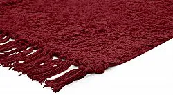 Shaggy rugs - Alba Natural Cotton Shaggy (burgundy)
