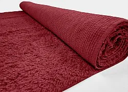 Shaggy rugs - Alba Natural Cotton Shaggy (burgundy)