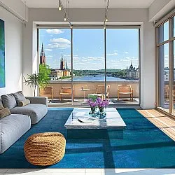 Wilton rug - Artena (dark blue)