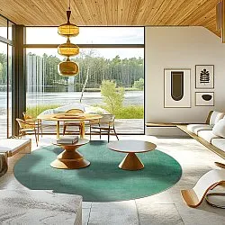 Round rug - Artena (light green)
