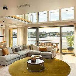 Round rug - Artena (ochre)