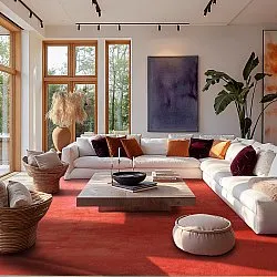 Wilton rug - Artena (red)