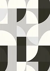 Wilton rug - Kalami (white/grey/black)