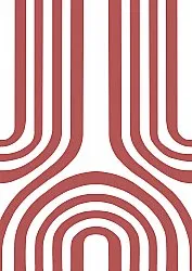 Wilton rug - Obidos (red/white)