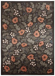Wilton rug - Poppy (black)