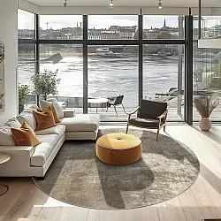 Round rug - Lynton (brown)