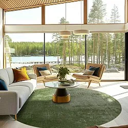 Round rug - Lynton (green)