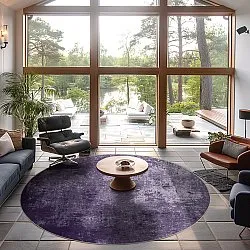 Round rug - Lynton (purple)