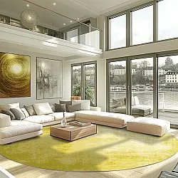 Round rug - Lynton (yellow)