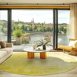 Round rug - Lynton (yellow)