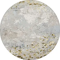 Round rug - Maude (grey/gold)