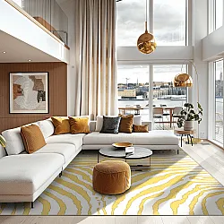 Wilton rug - Zebra (yellow)